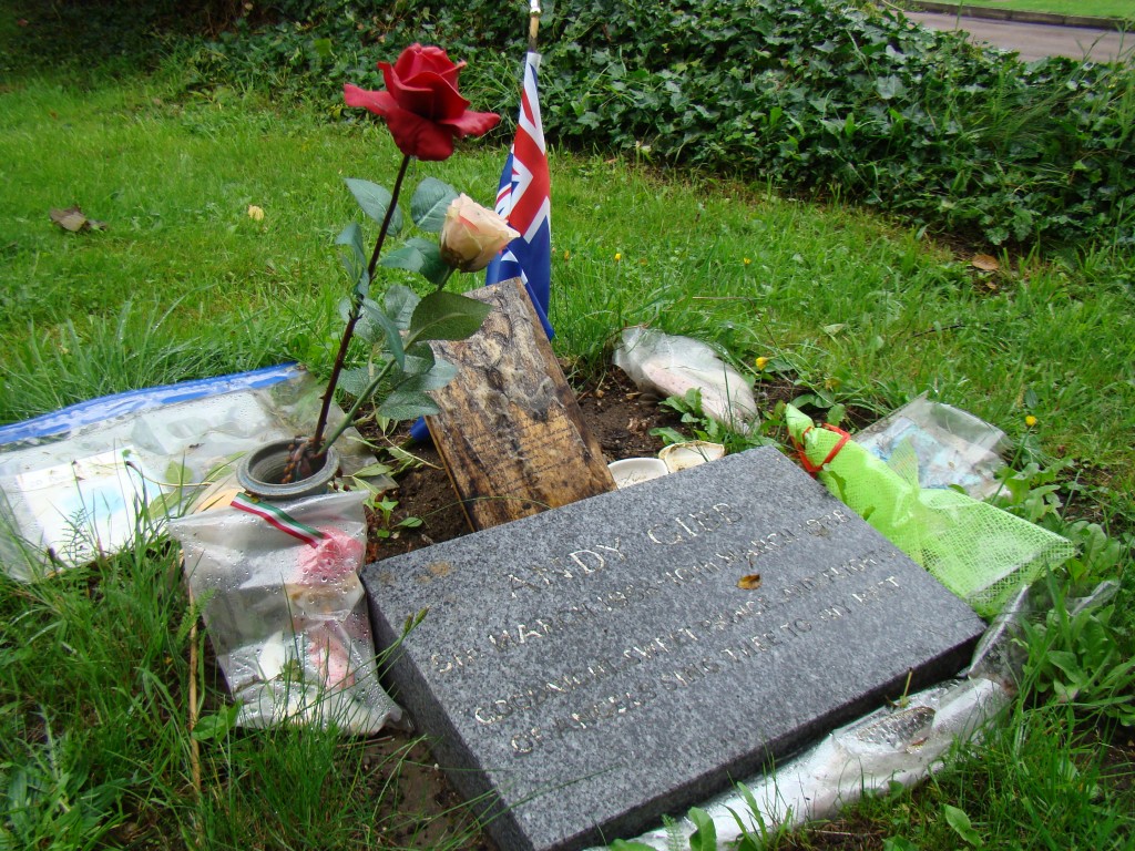 Andy Gibb—St. Mary's Church, Thame. "Goodnight, sweet prince, and flights of angels sing thee to thy rest"