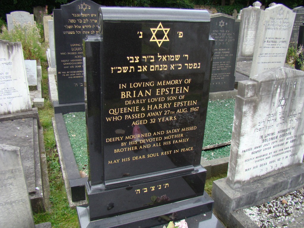 Former Beatles manager Brian Epstein—Everton Cemetery, Liverpool