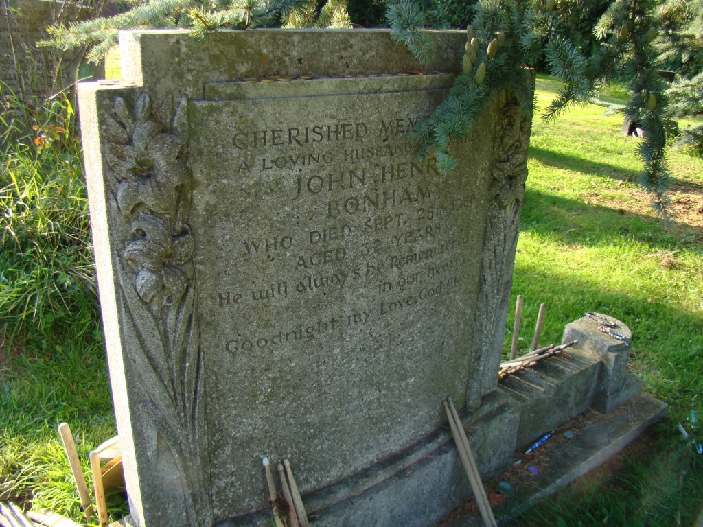 Led Zeppelin drummer John Bonham—St. Michael and All Angels Church, Rushock