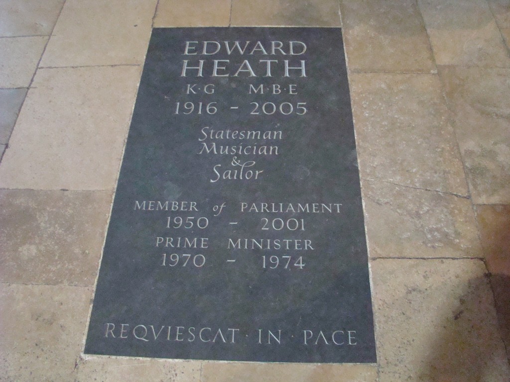 Sir Edward Heath—Salisbury Cathedral